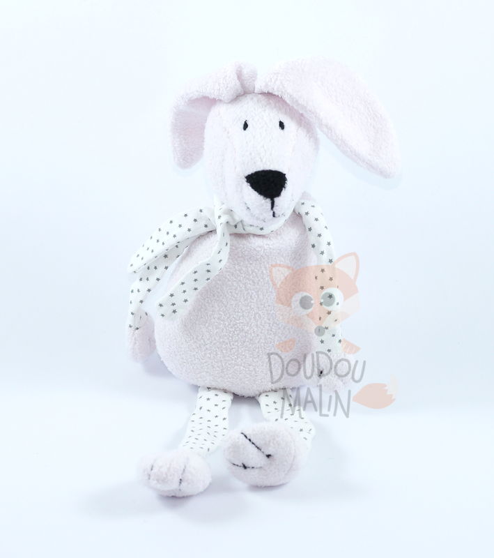  lapin rose écharpe blanc étoile 